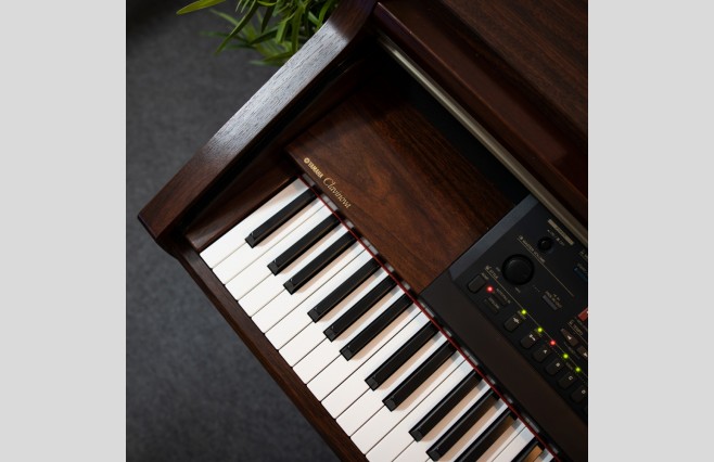 Used Yamaha CVP205 Satin Mahogany Digital Piano Complete Package (SN:601161) - Image 7